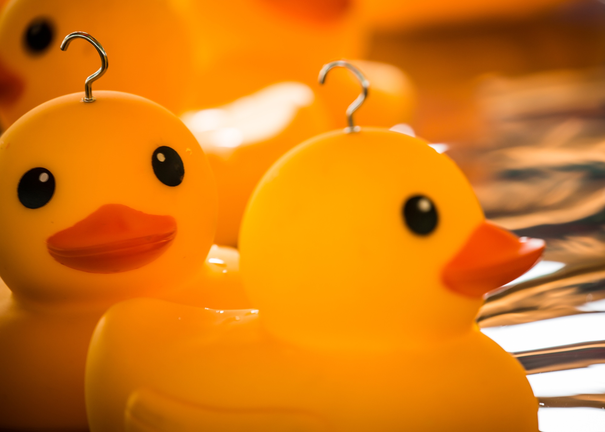 Plastic 'Hook A Ducks' Funfair Game